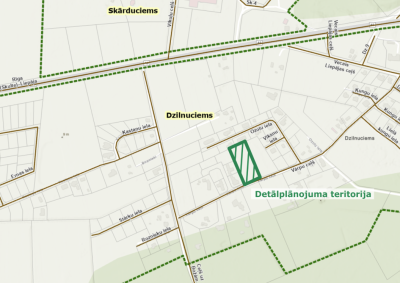 Teritorijas karte ar apzīmējumiem