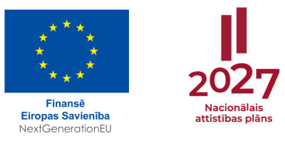 Logo ar atsaucēm par Eiropas Savienības finansējumu projektā