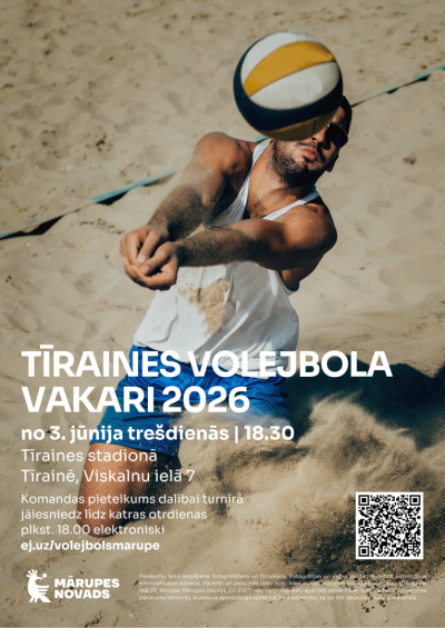 Tīraines volejbola vakari 2026