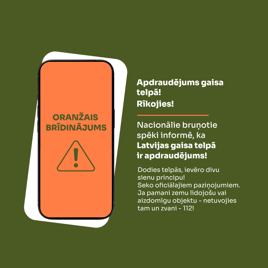 Rīcības algoritms iespējama gaisa apdraudējuma gadījumā