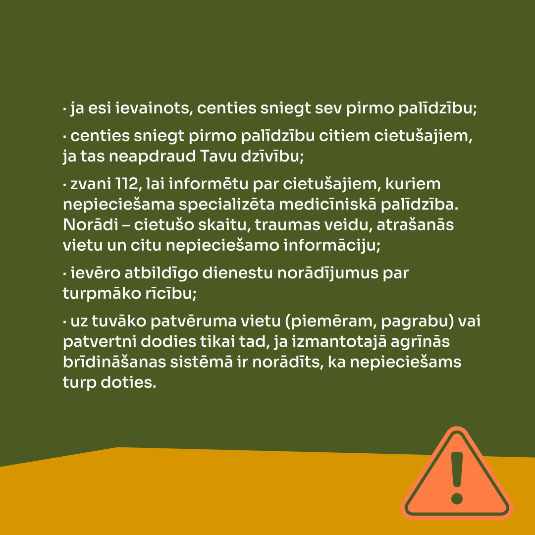 Rīcības algoritms iespējama gaisa apdraudējuma gadījumā