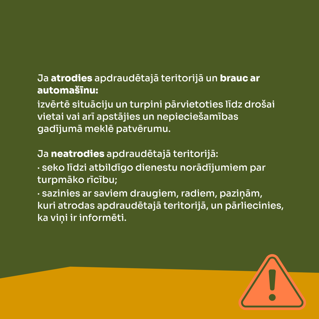 Rīcības algoritms iespējama gaisa apdraudējuma gadījumā