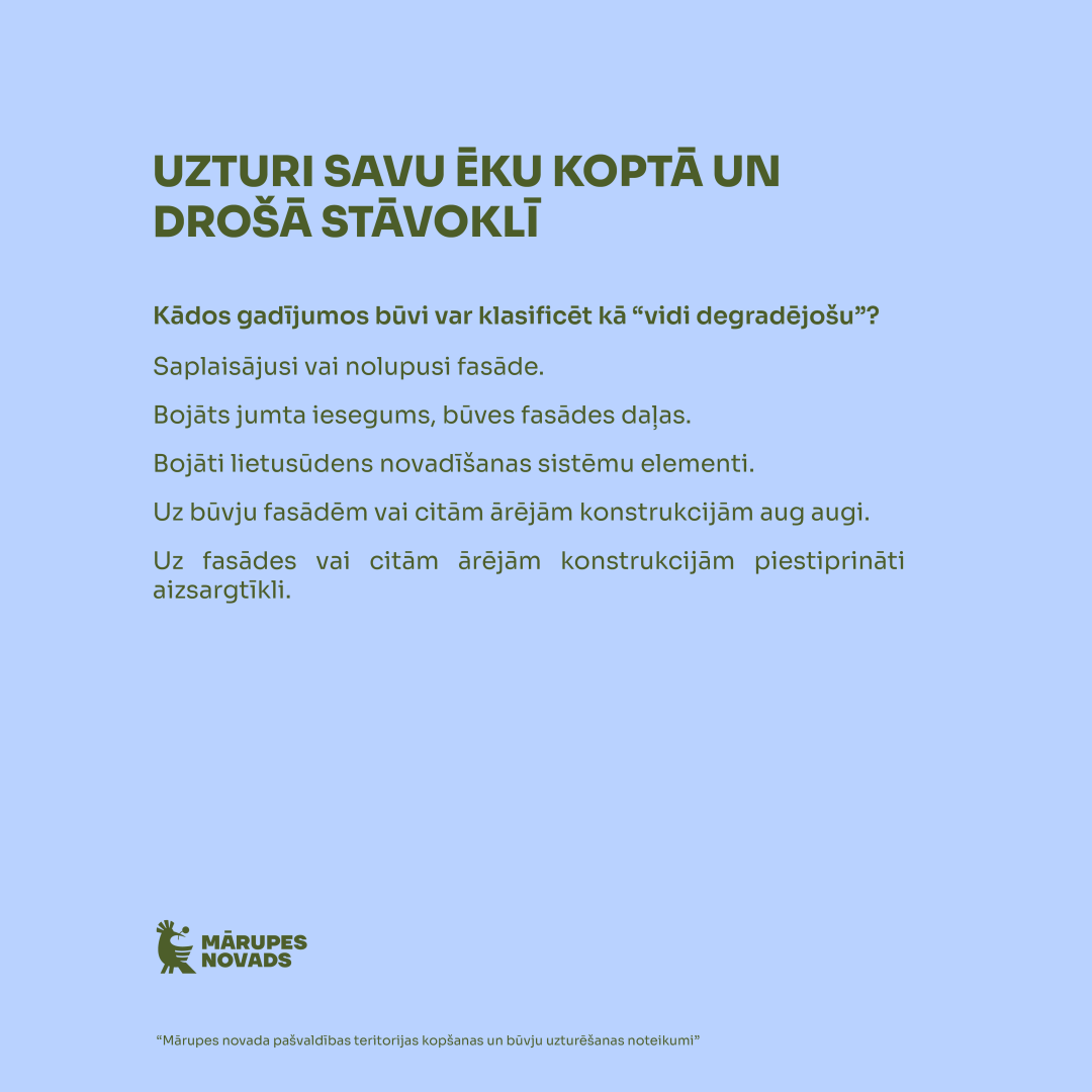 Teritoriju uzturēšana Mārupes novadā